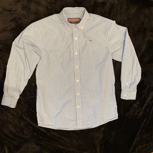 Vineyard Vines Boys Button Down Cotton Whale Shirt